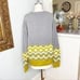 J. Crew Geometric Fair Isle Crewneck Sweater Gray Wool New Medium