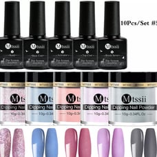 10 PCS Dipping Powder Nail Dip Liquid