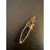 585 14K RG Rose Gold Stamped 1.25” Natural Zircon Cognac Allure Brooch Pin