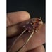585 14K RG Rose Gold Stamped 1.25” Natural Zircon Cognac Allure Brooch Pin