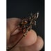 585 14K RG Rose Gold Stamped 1.25” Natural Zircon Cognac Allure Brooch Pin