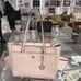Michael Kors MK Maisie Large Pebbled Leather 3-in-1 Tote Bag Dark Powder Blush
