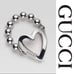 Gucci Sterling Silver Open Heart Ring*NWB