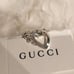 Gucci Sterling Silver Open Heart Ring*NWB