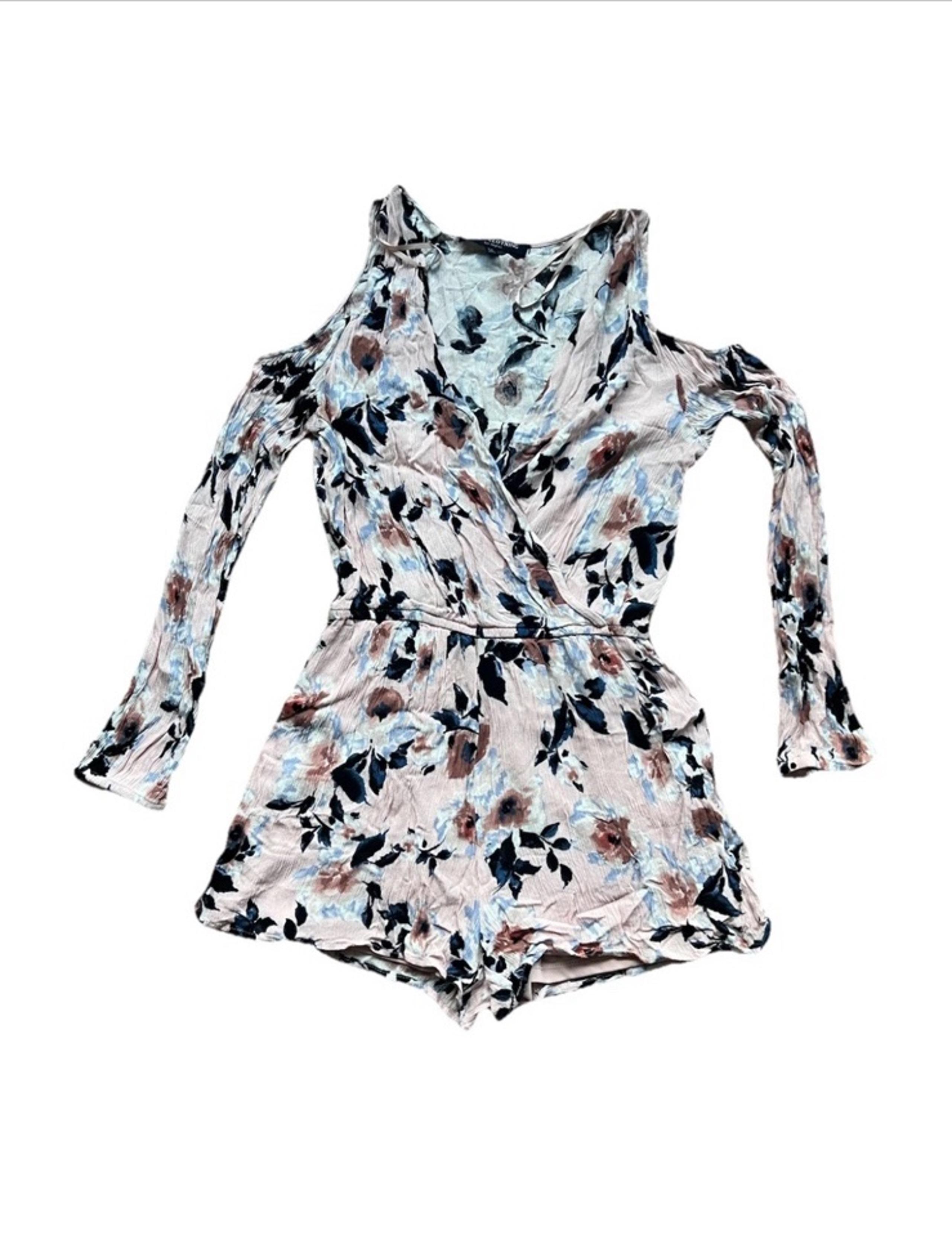 One Clothing Los Angeles Floral Women's Romper Medium Vacation One Piece Shorts