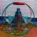 Disney Mickey Mouse Martini Bar Caddy, silver with wooden handle