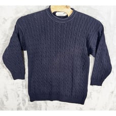 Vintage Jumpers Cable Knit Sweater Mens Medium 100% Cotton