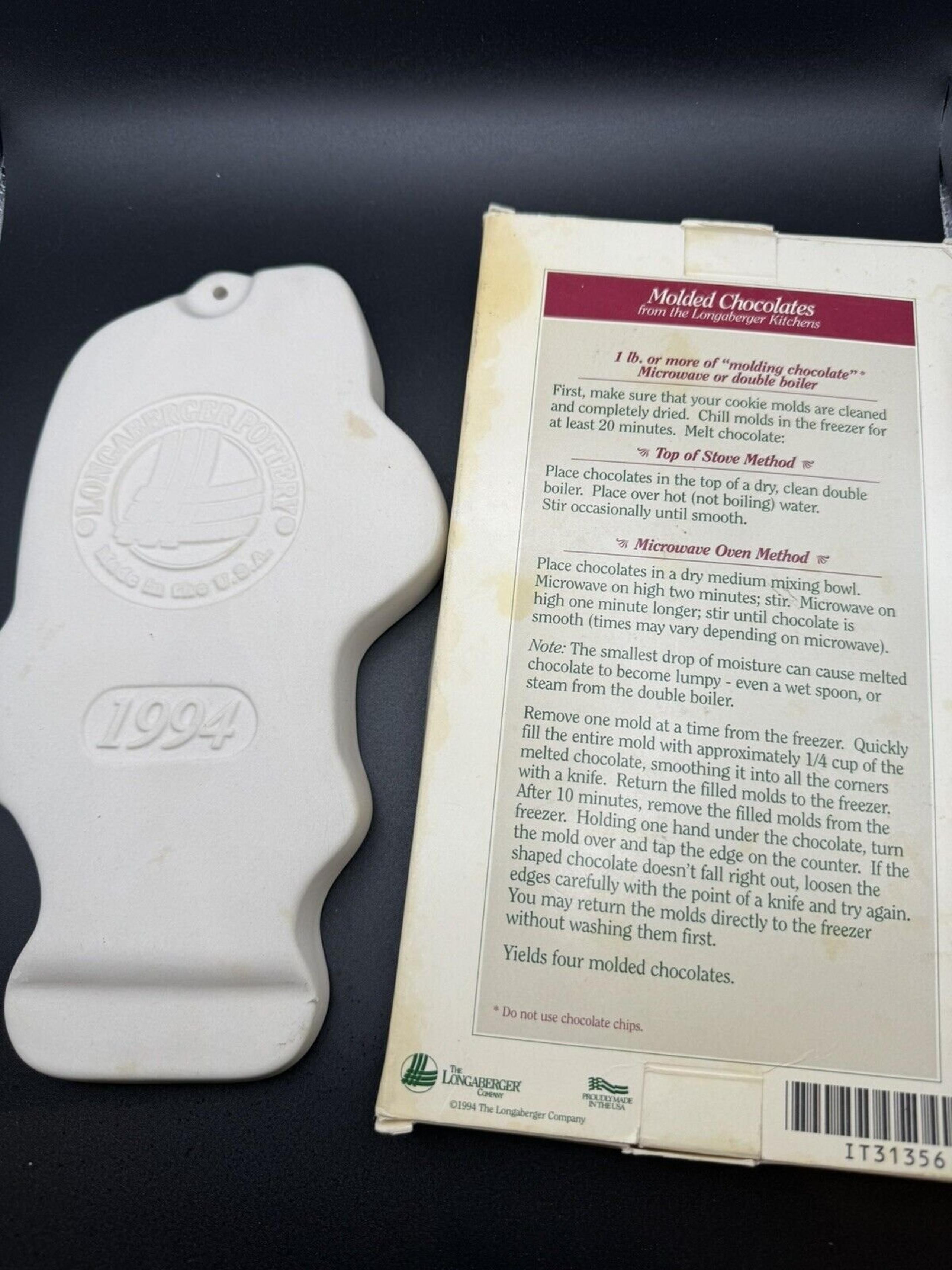 Longaberger Pottery 1994 Cookie Mold "Hope" Angel Series
