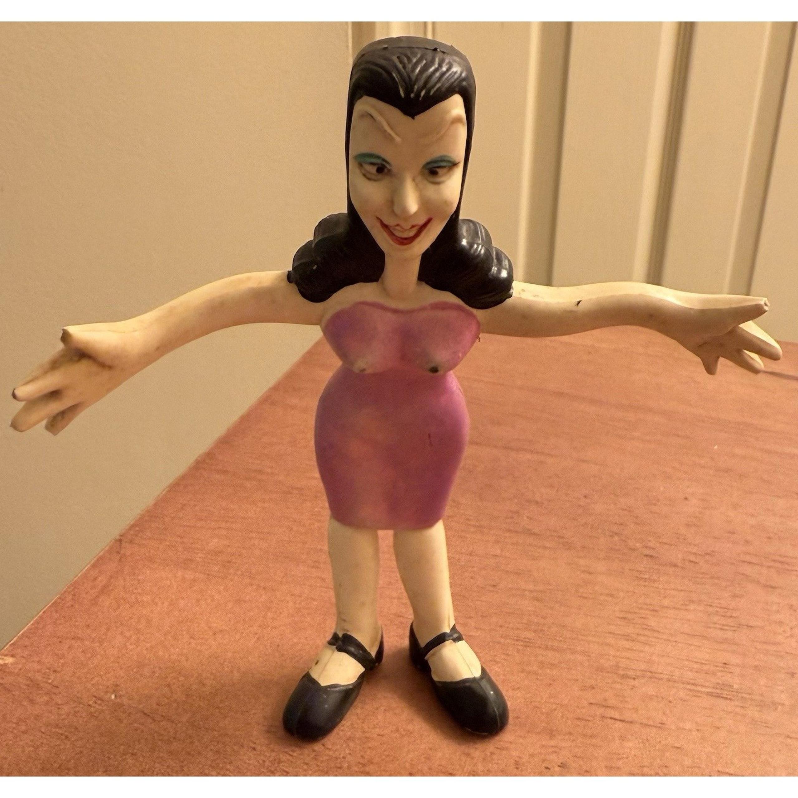 Vintage 1972 Wham O Natasha Rubber Bendable Figure 5.25in Jay Ward