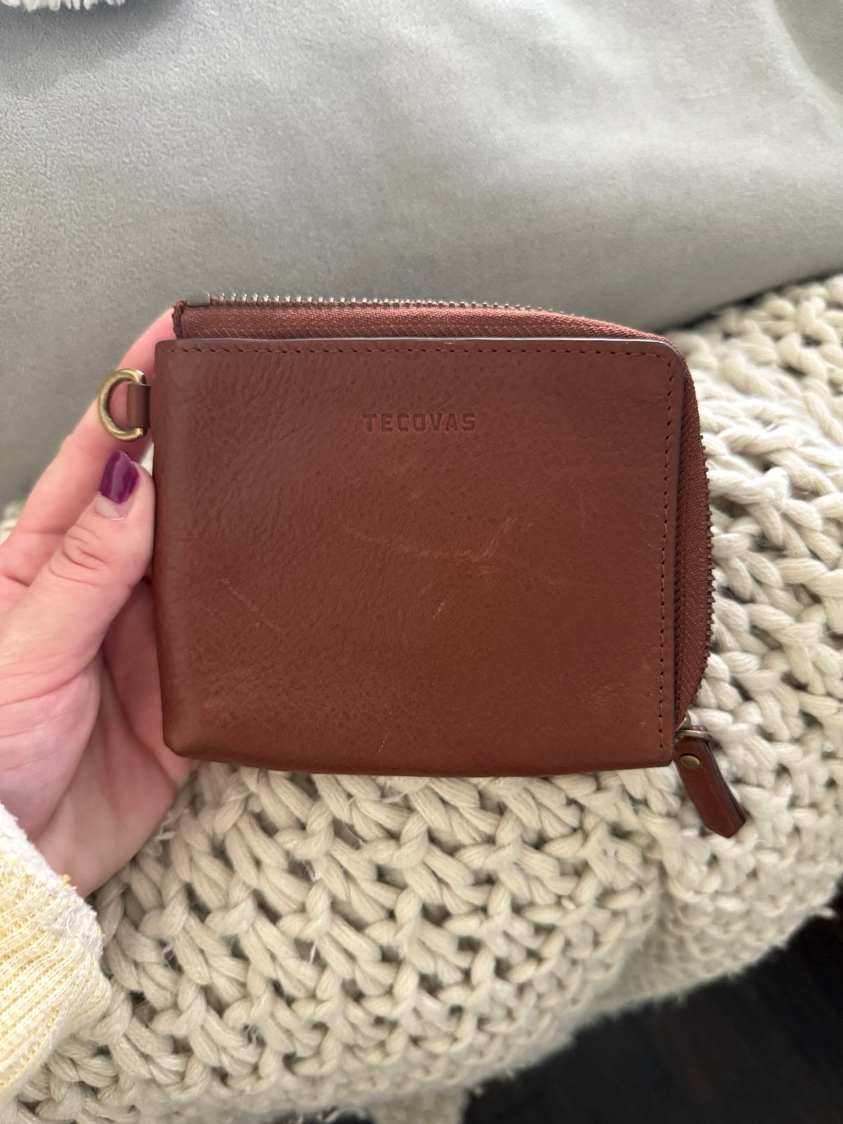 Brown leather Tecovas wallet