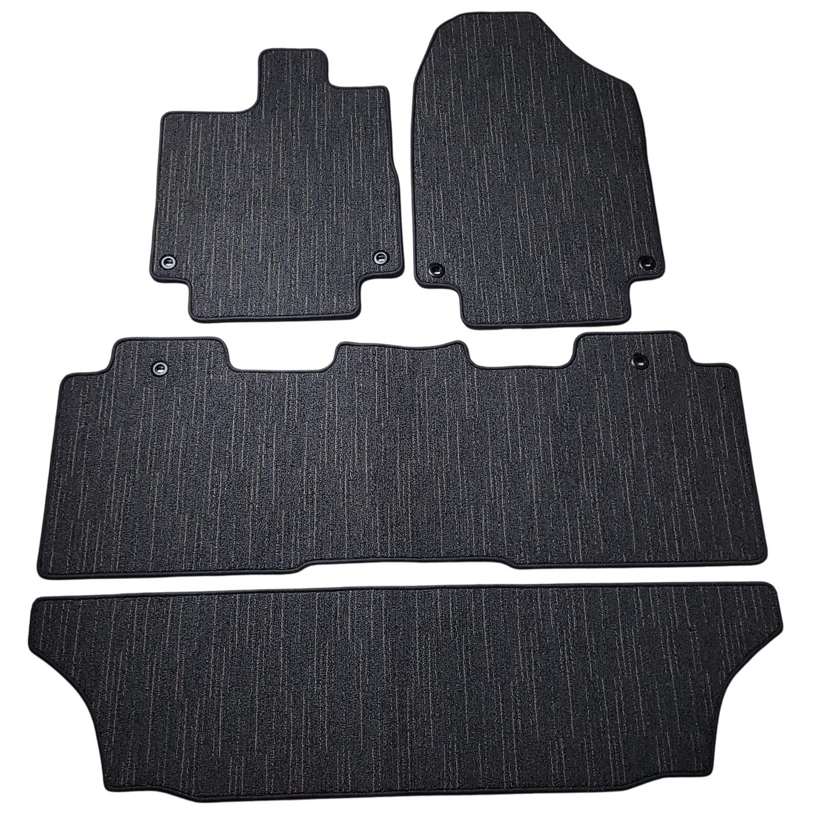 2018-2024 Honda Odessey OEM Carpet Floor Mats Full Set Of 4 Gray Multicolor EUC
