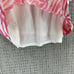 Vineyard Vines Womens Top Size 2 White Pink Halter Tie Neck Tropical Leaf Silk