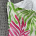 Vineyard Vines Womens Top Size 2 White Pink Halter Tie Neck Tropical Leaf Silk