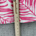 Vineyard Vines Womens Top Size 2 White Pink Halter Tie Neck Tropical Leaf Silk