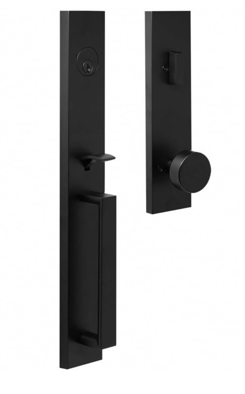 Handleset with Mesa Knob in Matte Black