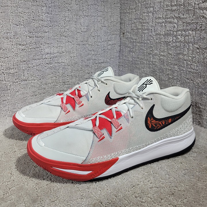 Nike Kyrie Flytrap 6 Photon Dust Men's Size 14 Gray Red Basketball Sneakers