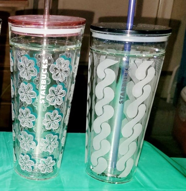 Starbucks double wall glass