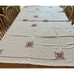 Vintage 1960 Ebroidered Rectangle Table Cloth 73.5” X57”