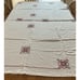 Vintage 1960 Ebroidered Rectangle Table Cloth 73.5” X57”