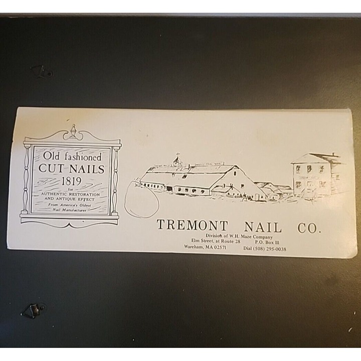Salesmans Nails Samples Tremont Nail Company Wareham MA Booklet As Is