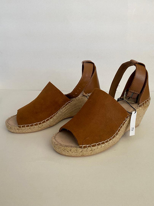 Women's GAP Leather Espadrille Platform Shoes