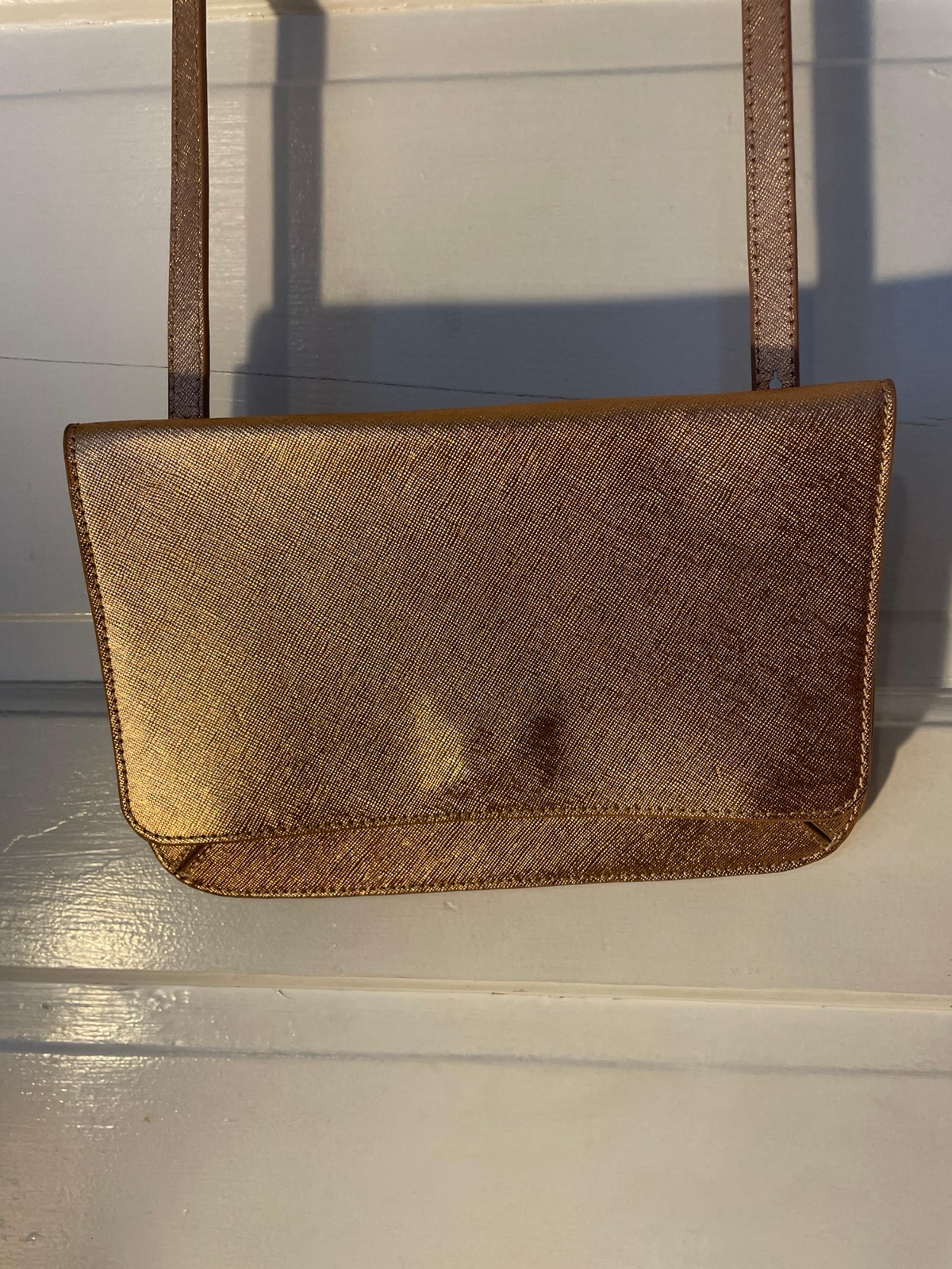 Banana Republic Rose Gold Evening Bag 8”x7” Crossbody