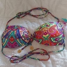 Luli Fama Paisley Bikini Top