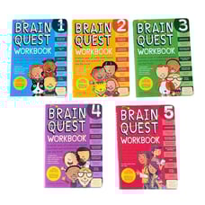 Lot of 5 Brain Quest Workbook Grade 1 - 5 NEW Homeschool Education