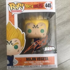 Funko Pop Majin Vegeta Autographed
