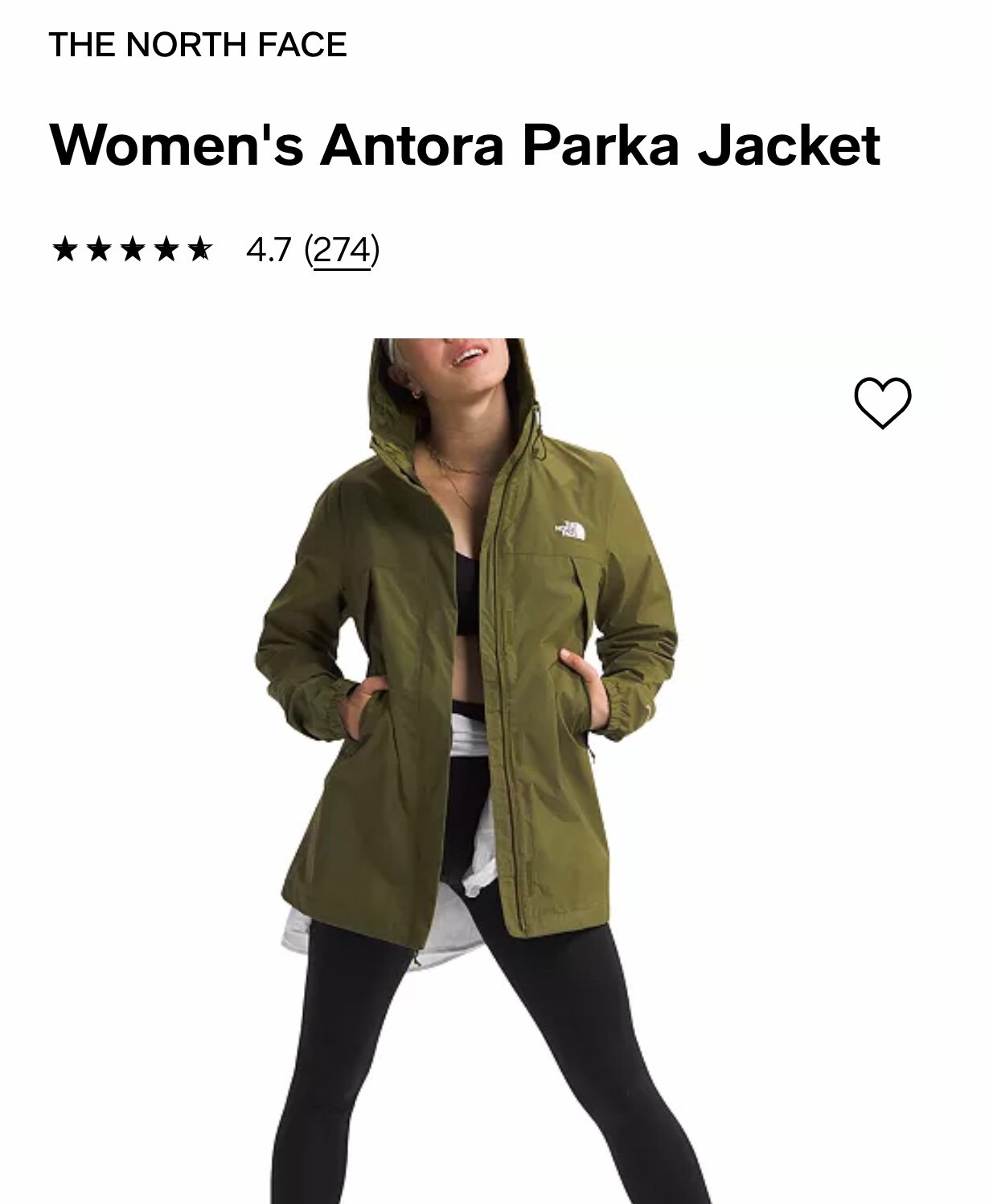 THE NORTH FACE Women's Antora Parka Jacket