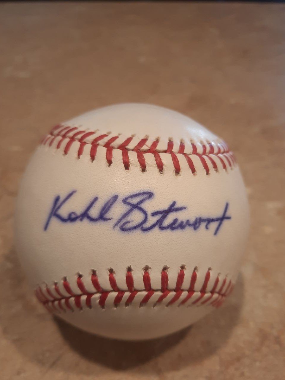 Kohl Stewart signed baseball
