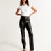 Abercrombie Vegan Leather 90s Straight Pant
