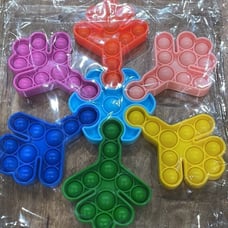 4 Pack Pop it snowflakes fidget pop it toy 9 x8