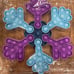 4 Pack Pop it snowflakes fidget pop it toy 9 x8
