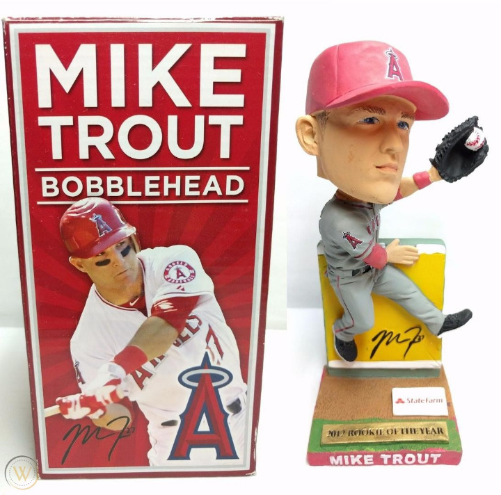 Mike Trout Wall Catch 2013 California Angels Bobblehead SGA
