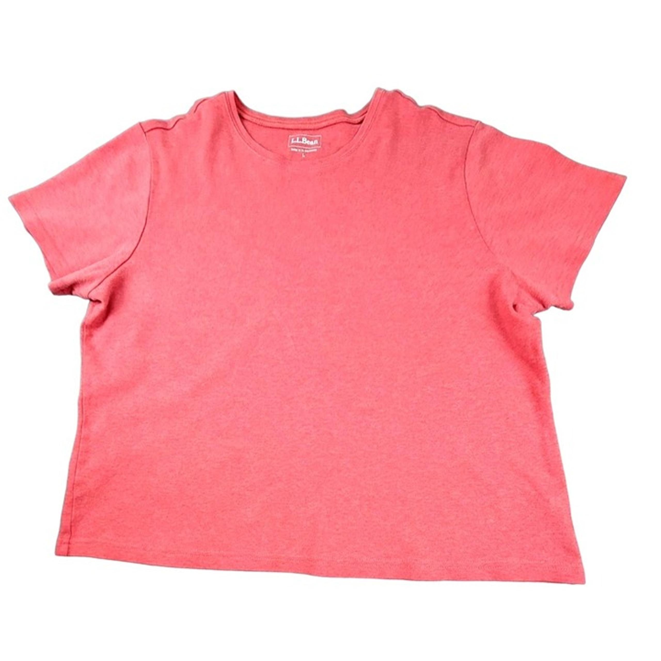 L.L. Bean Women's Peach Knit Top size Large ... JH1245