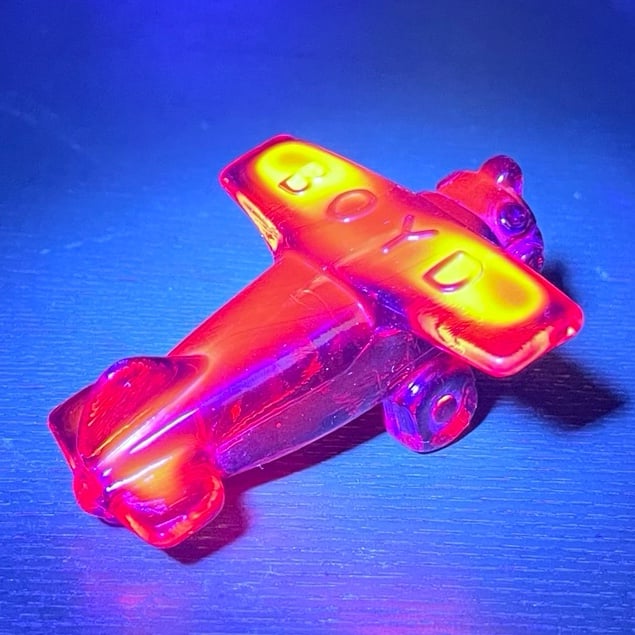 Boyd Glass Amberina Airplane