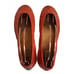 Tieks ballerina flats orange leather womens size 9 slip on ballet shoes