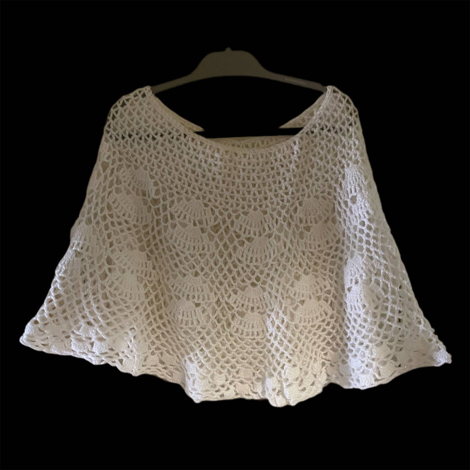 crochet cape and bag