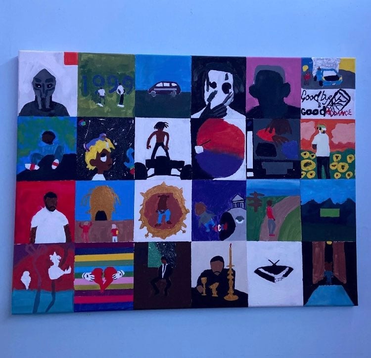 Rap Albums Painting