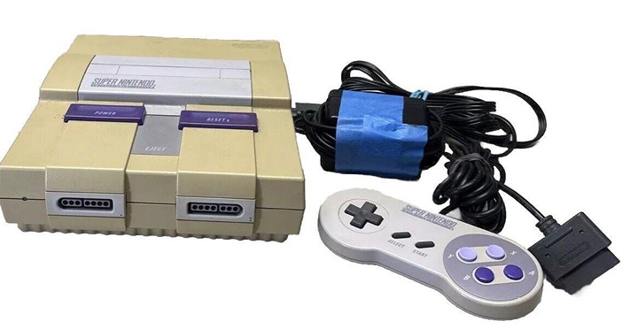 Super Nintendo Entertainment System SNES, Cables & 1 Remote ~ SEE