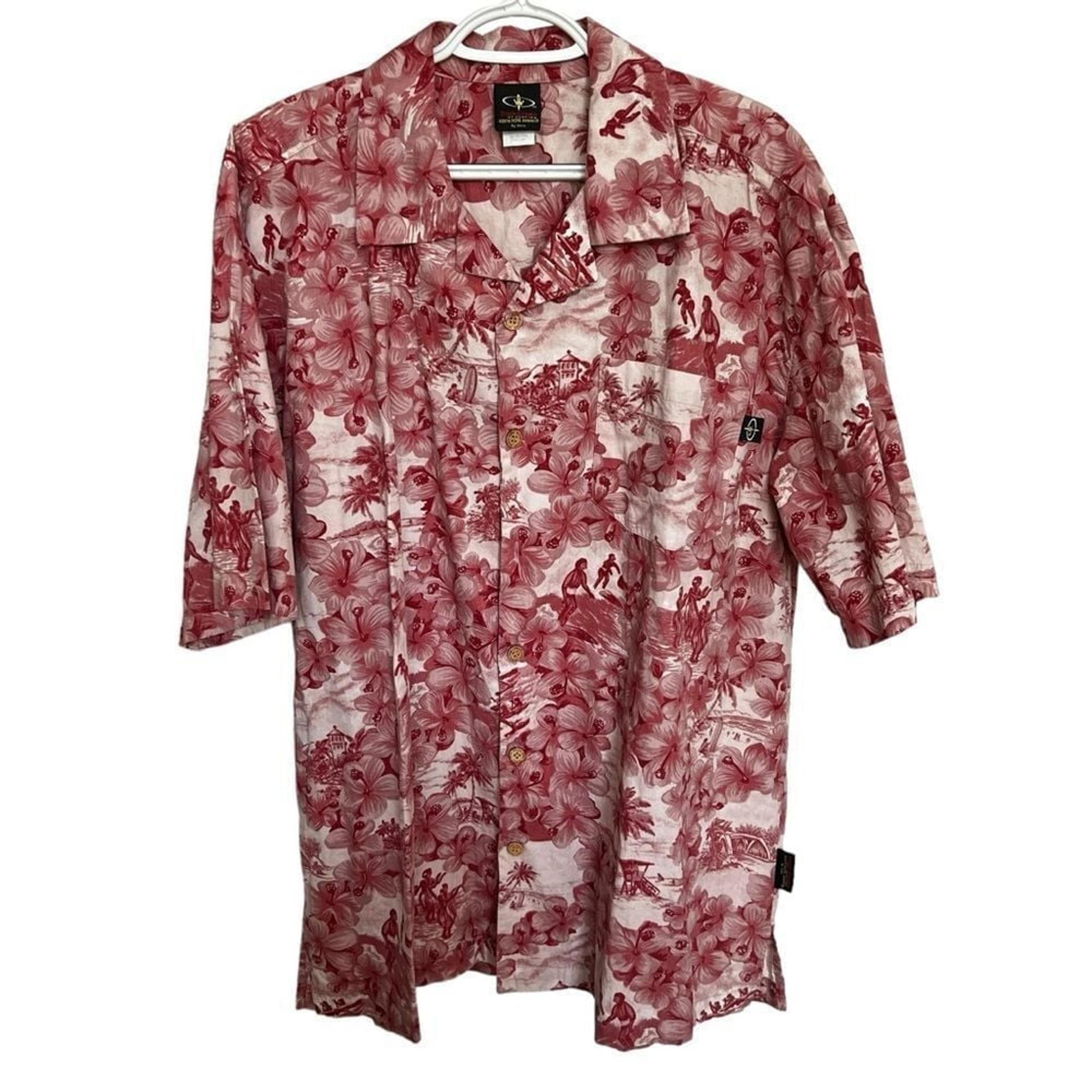 Vans Triple Crown Hawaiian Button-Up Shirt Men's Size X-Large Floral Print