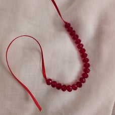 Ruby red necklace