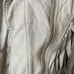 Bermams White vintage leather fringe jacket