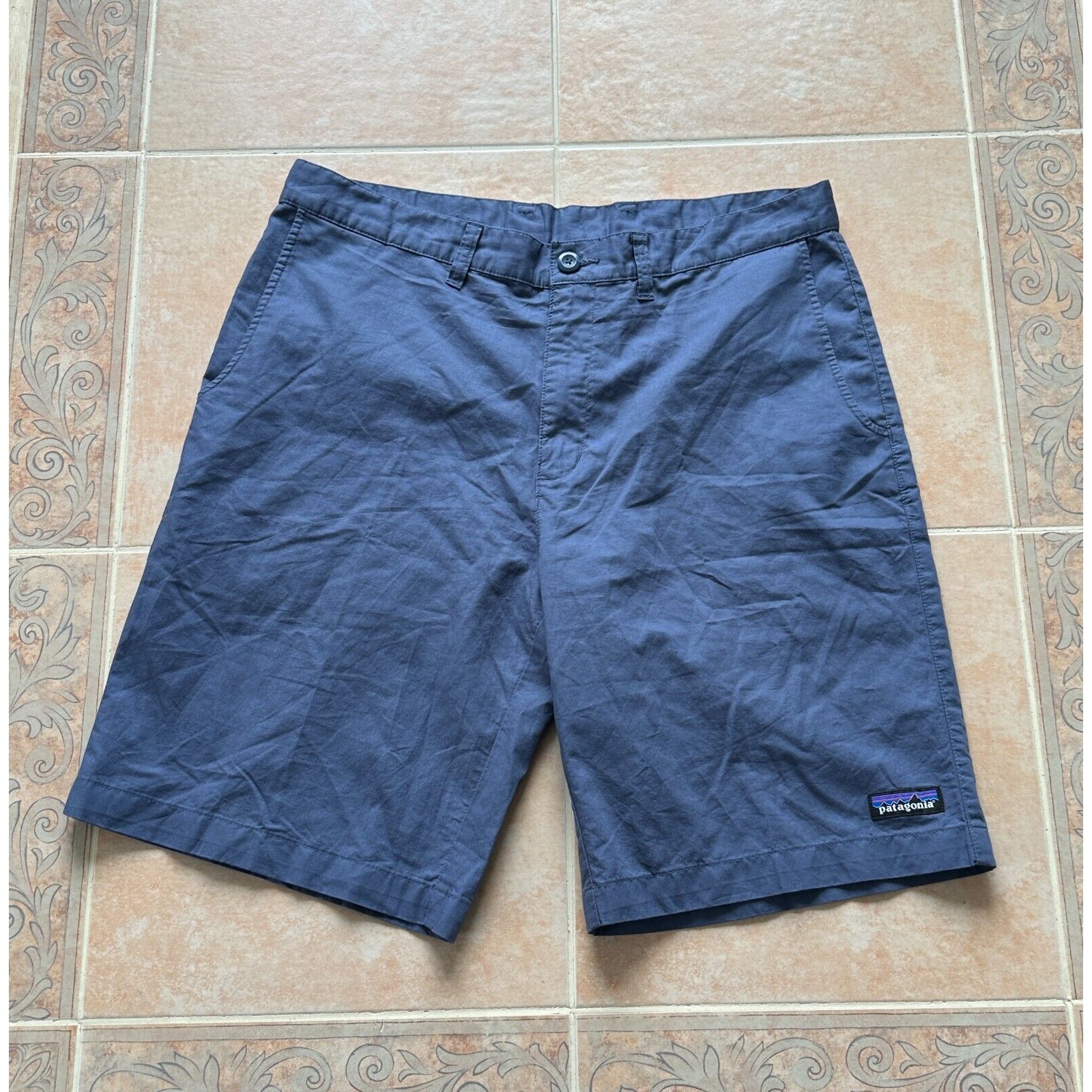 Patagonia Shorts Bermuda Blue Organic cotton Men's size: 34