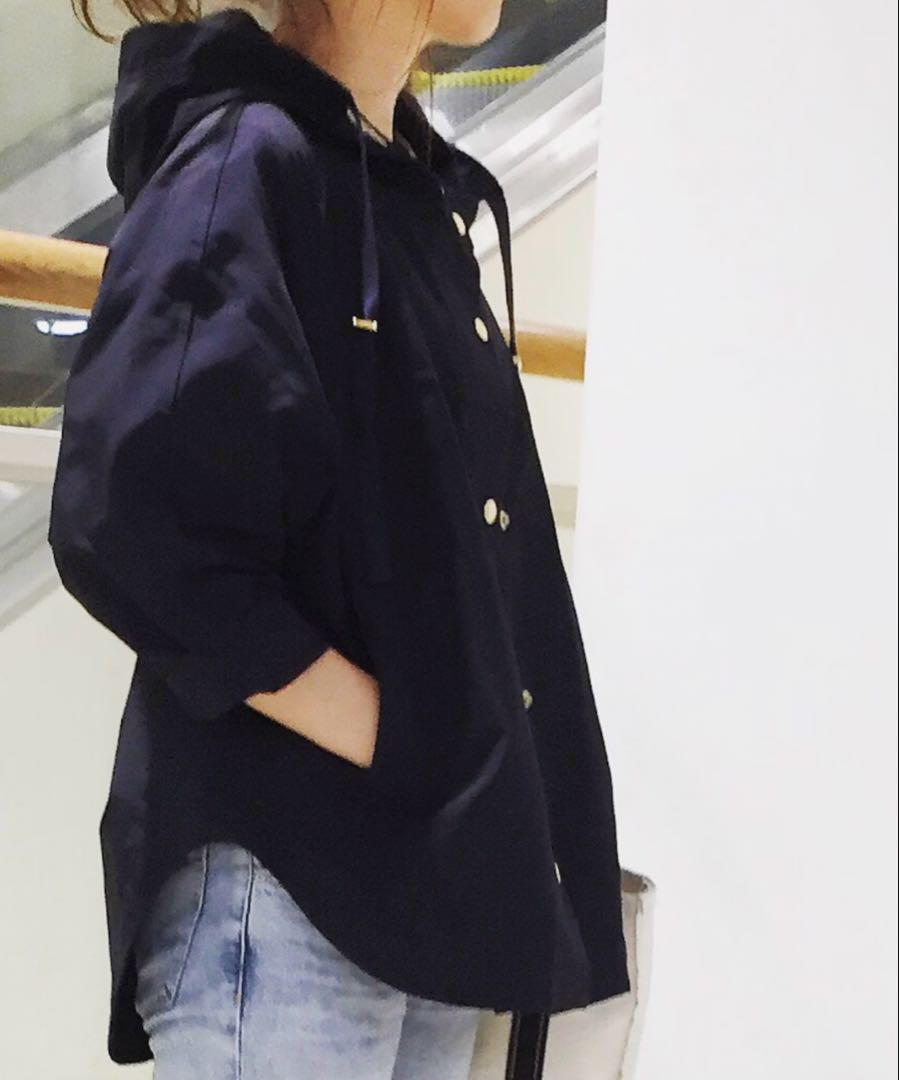 Deuxième Classe Spring Outerwear Mountain Jacket Hooded Blouson Navy