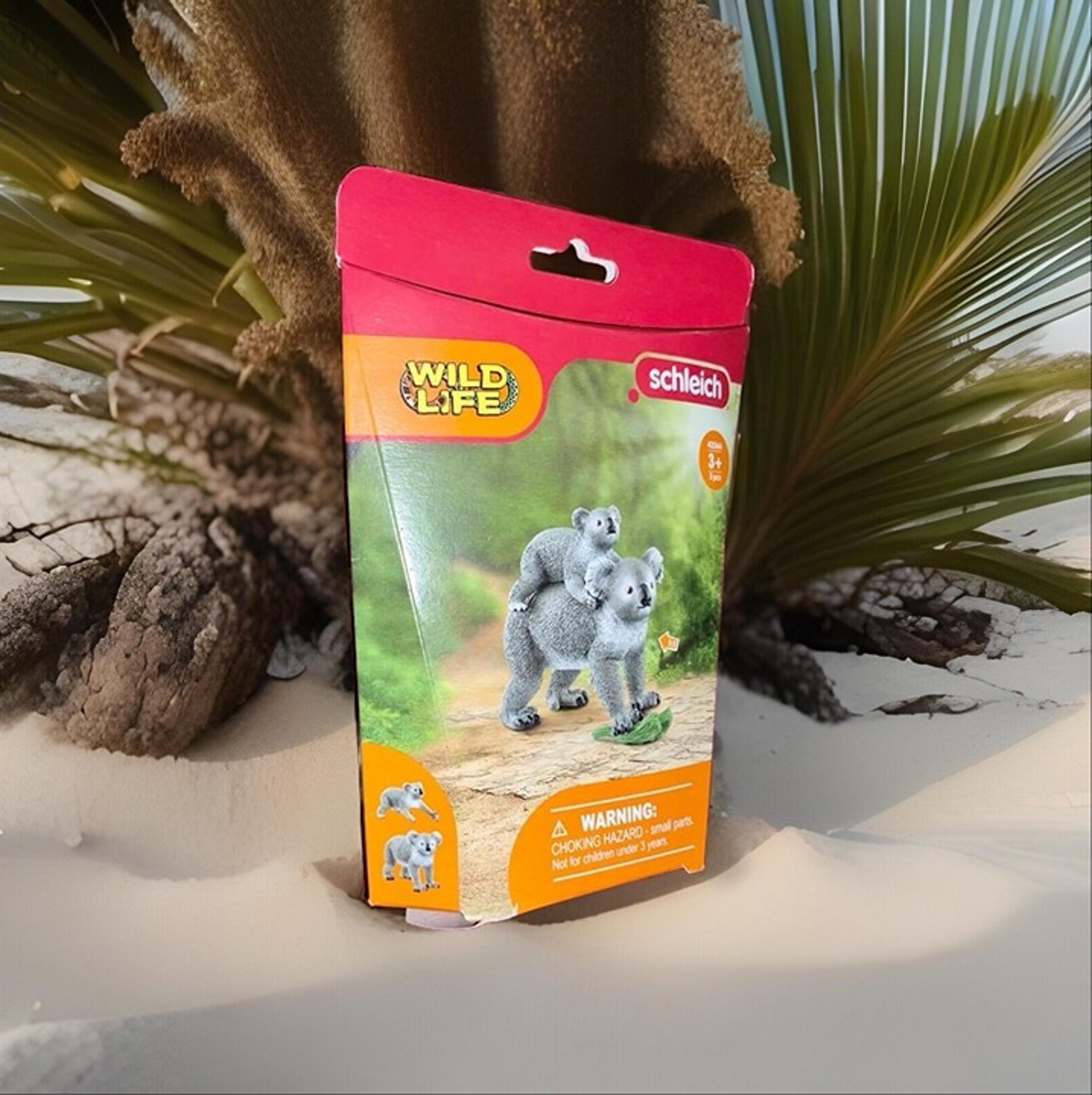Rare SCHLEICH 42566 Wild Life Koala Mother and Baby Set Children Toys Figure