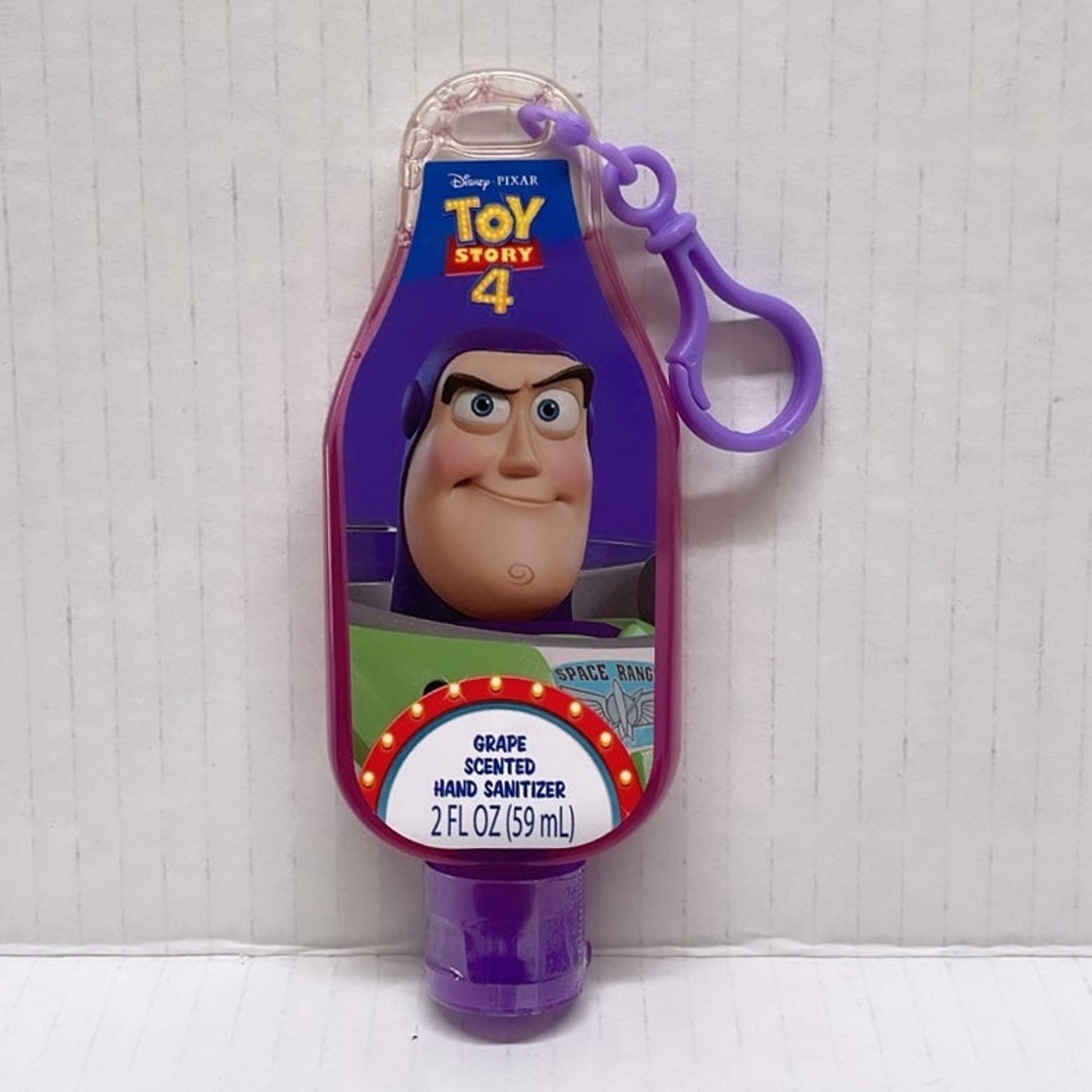 Disney Toy Story 4 Buzz Lightyear grape hand sanitizer with clip on
