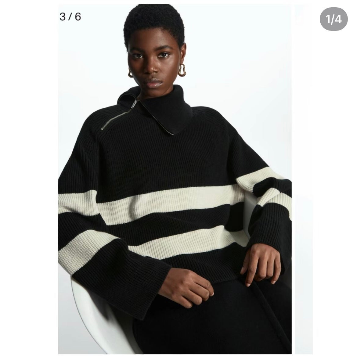 COS turtleneck sweater