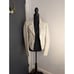 Aqua Women's Cream White Genuine Leather Moto Jacket Size M